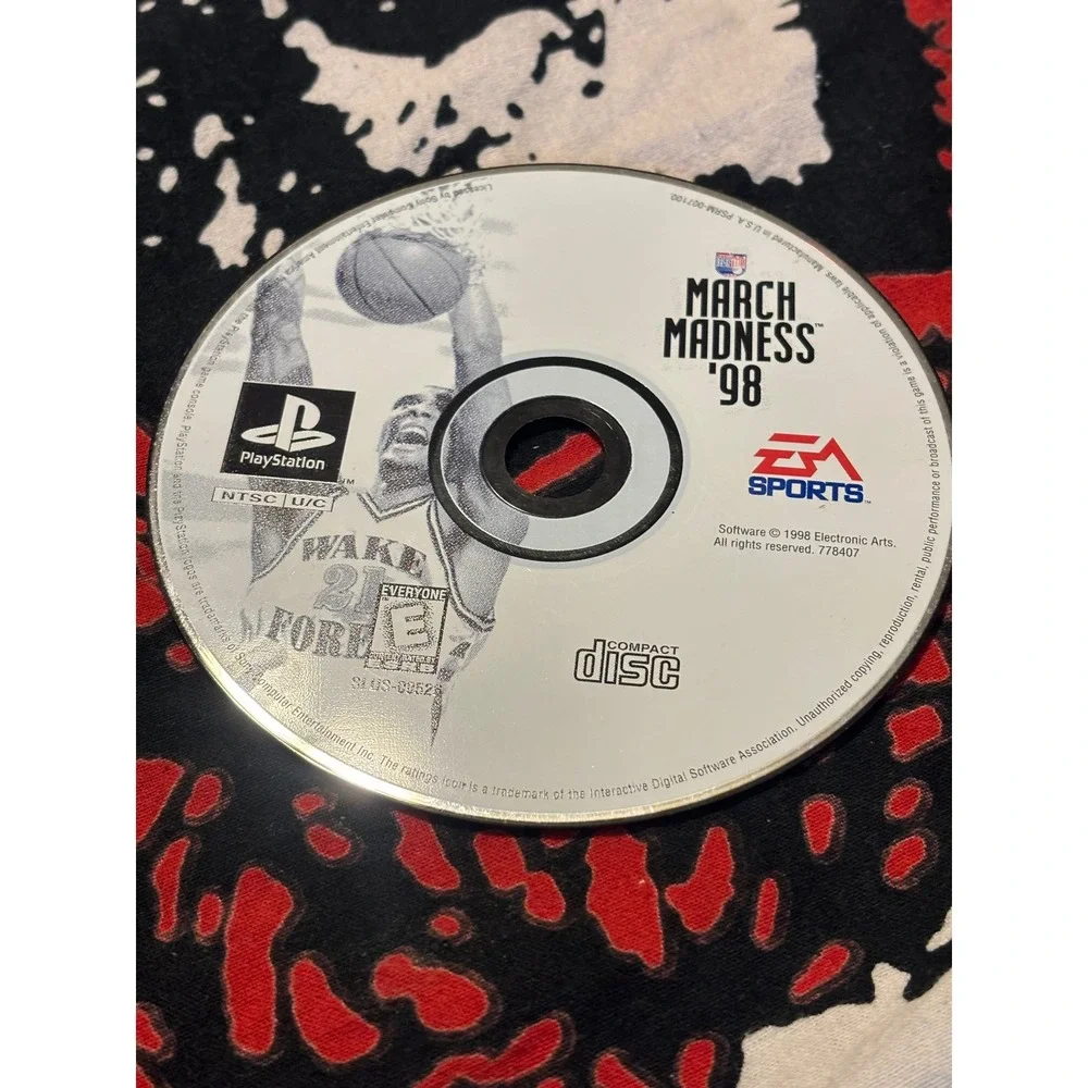 NCAA March Madness 98 Sony PlayStation 1 PS1 EA Sports Basketball Game Disc Only